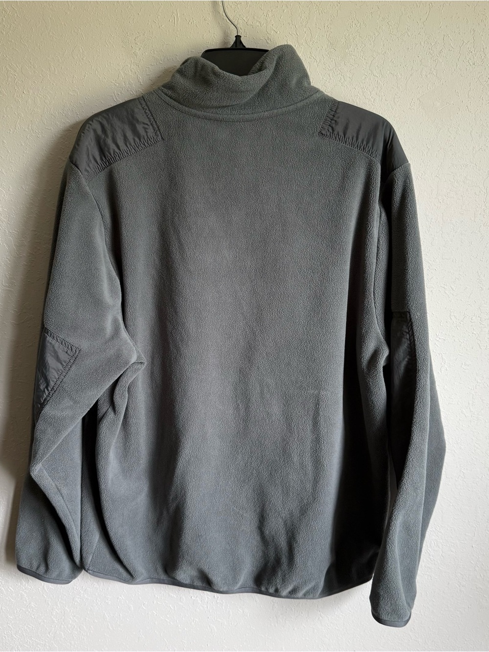 Men’s L Gray Nike Athletic Outdoor Activewear Fall Quarter Zip Fleece Pullover - Picture 7 of 7